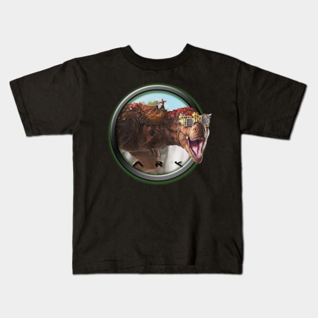 Ark Survival Evolved Trex Kids T-Shirt by chrisioa